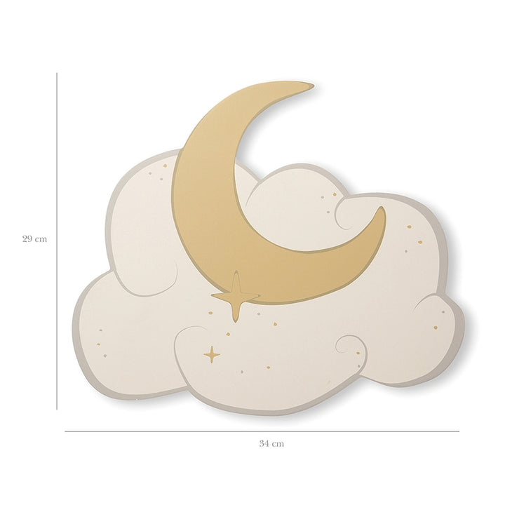 That's Mine Willi væglampe - Moon and cloud - 100% Wood Buy Bolig & udstyr||Børneværelset||Lamper||Alle||Favoritter||personale||Influencer choice||Gaver mellem 200 - 499 kr.||alt minus sløjfe||NOOS||mette-sale here.