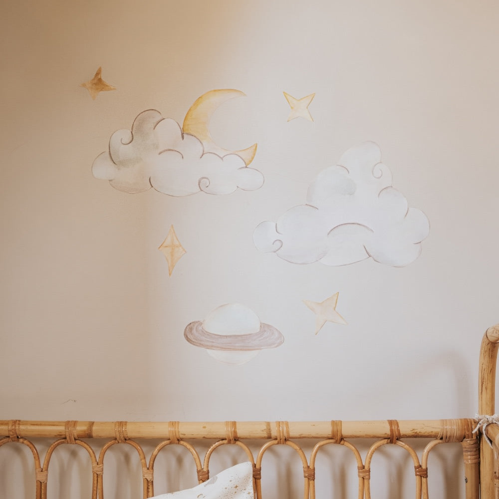 That's Mine Wallsticker saturn himmel - Multi - 100% Textile foil Buy Bolig & udstyr||Børneværelset||Wallstickers||Alle||personale||alt minus sløjfe||NOOS||Wallstickers - himlen||mette-sale here.