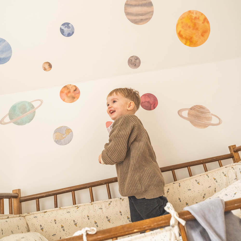 That's Mine Wallsticker solsystemet - Multi - 100% Textile foil Buy Bolig & udstyr||Børneværelset||Wallstickers||Alle||LIVESHOPPING D.2/5||personale||Influencer choice||Gaver over 500 kr.||3 for 2||alt minus sløjfe||NOOS||Wallstickers - rummet||mette-sale here.