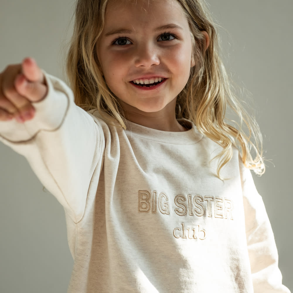 That's Mine Finley storesøster sweatshirt - Club - 95% Organic cotton / 5% Elastane Buy Tøj||Overdele||Sweatshirts||Alle||Favoritter||Søskende||personale||alt minus sløjfe||NOOS||mette-sale here.