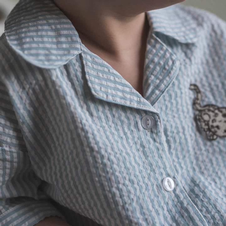 That's Mine Ino skjorte - Blue stripe - 100% Organic cotton Buy Tøj||Overdele||Skjorter||Udsalg||Alle||Udsalg - tøj||Forür og sommer 2025||alt minus sløjfe||New in for the boys||New in for the little ones||Rejseklar||Udsalg - Forür & sommer '25||Summer Bundle||mette-sale here.