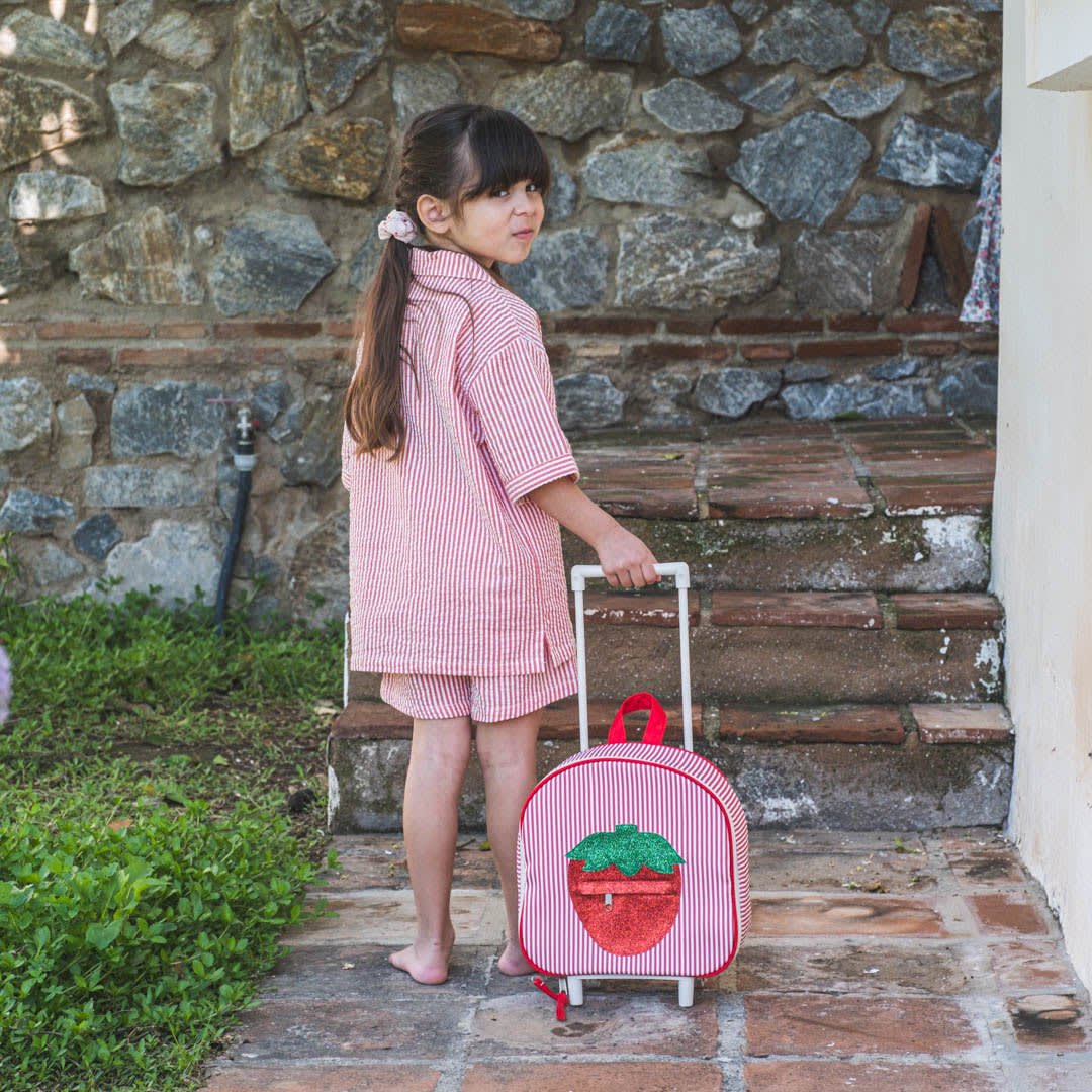That's Mine Ino skjorte - Red stripe - 100% Organic cotton Buy Tøj||Overdele||Skjorter||Udsalg||Alle||Udsalg - tøj||Forår og sommer 2025||alt minus sløjfe||New in for the girls||New in for the little ones||Rejseklar||Udsalg - Forår & sommer '25||Summer Bundle||mette-sale here.