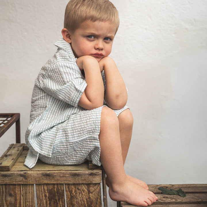 That's Mine Isa shorts - Blue stripe - 100% Organic cotton Buy Tøj||Shorts||Udsalg||Bukser & shorts||Alle||Udsalg - tøj||Forür og sommer 2025||alt minus sløjfe||New in for the boys||New in for the little ones||Rejseklar||Udsalg - Forür & sommer '25||Summer Bundle||mette-sale here.