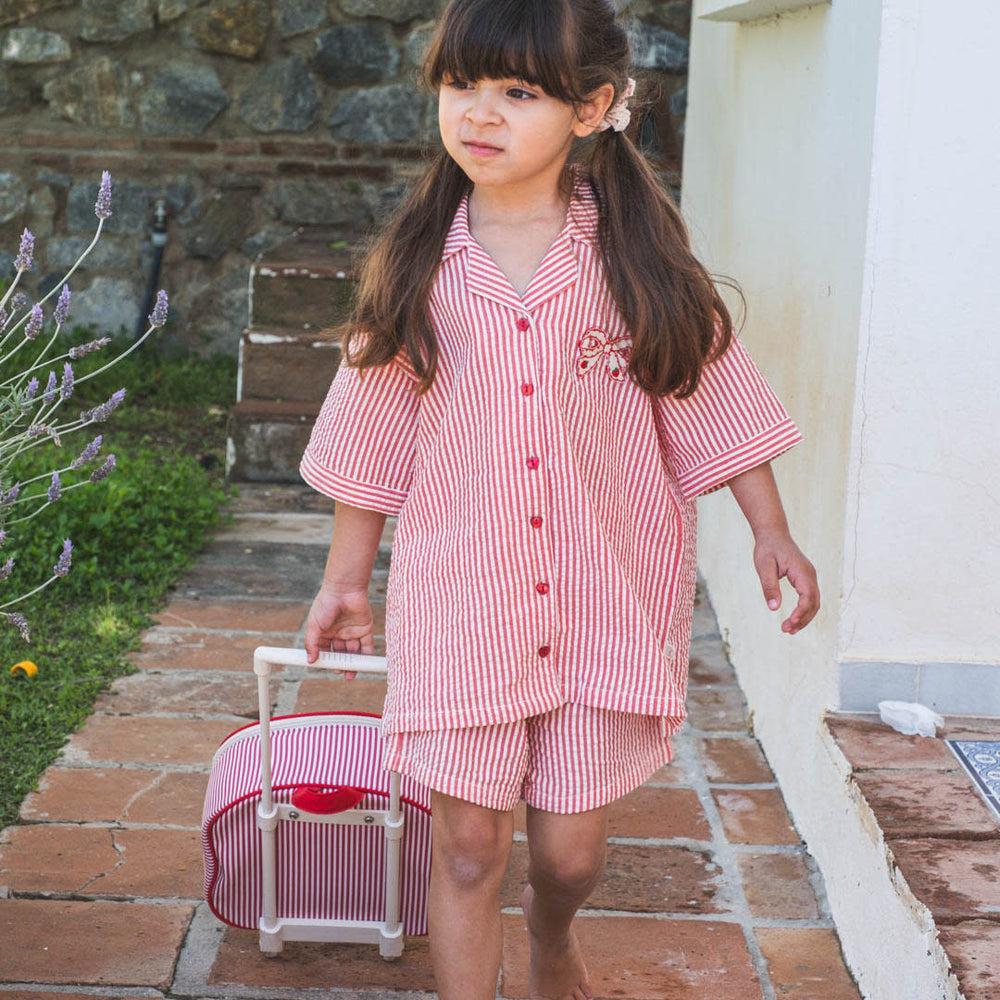 That's Mine Isa shorts - Red stripe - 100% Organic cotton Buy Tøj||Shorts||Udsalg||Bukser & shorts||Alle||Udsalg - tøj||Forür og sommer 2025||alt minus sløjfe||New in for the girls||New in for the little ones||Rejseklar||Udsalg - Forür & sommer '25||Summer Bundle||mette-sale here.