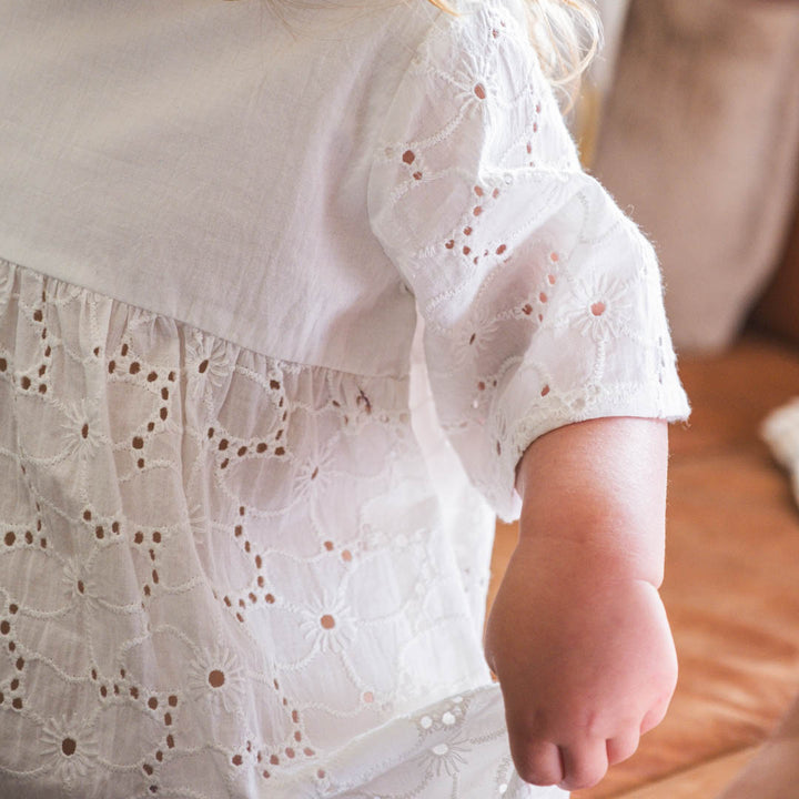 That's Mine Ilia kjole - Brilliant white - 100% Organic cotton Buy Tøj||Kjoler||Udsalg||Kjoler & nederdele||Alle||Udsalg - tøj||Forår og sommer 2025||alt minus sløjfe||New in for the girls||New in for the little ones||Den første sommer||Udsalg - Forår & sommer '25||mette-sale here.
