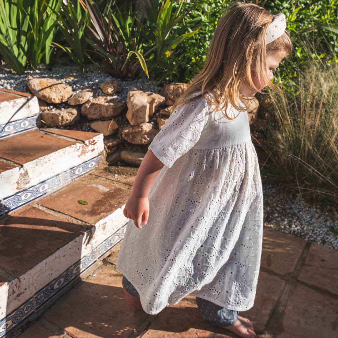 That's Mine Ilia kjole - Brilliant white - 100% Organic cotton Buy Tøj||Kjoler||Udsalg||Kjoler & nederdele||Alle||Udsalg - tøj||Forår og sommer 2025||alt minus sløjfe||New in for the girls||New in for the little ones||Den første sommer||Udsalg - Forår & sommer '25||mette-sale here.