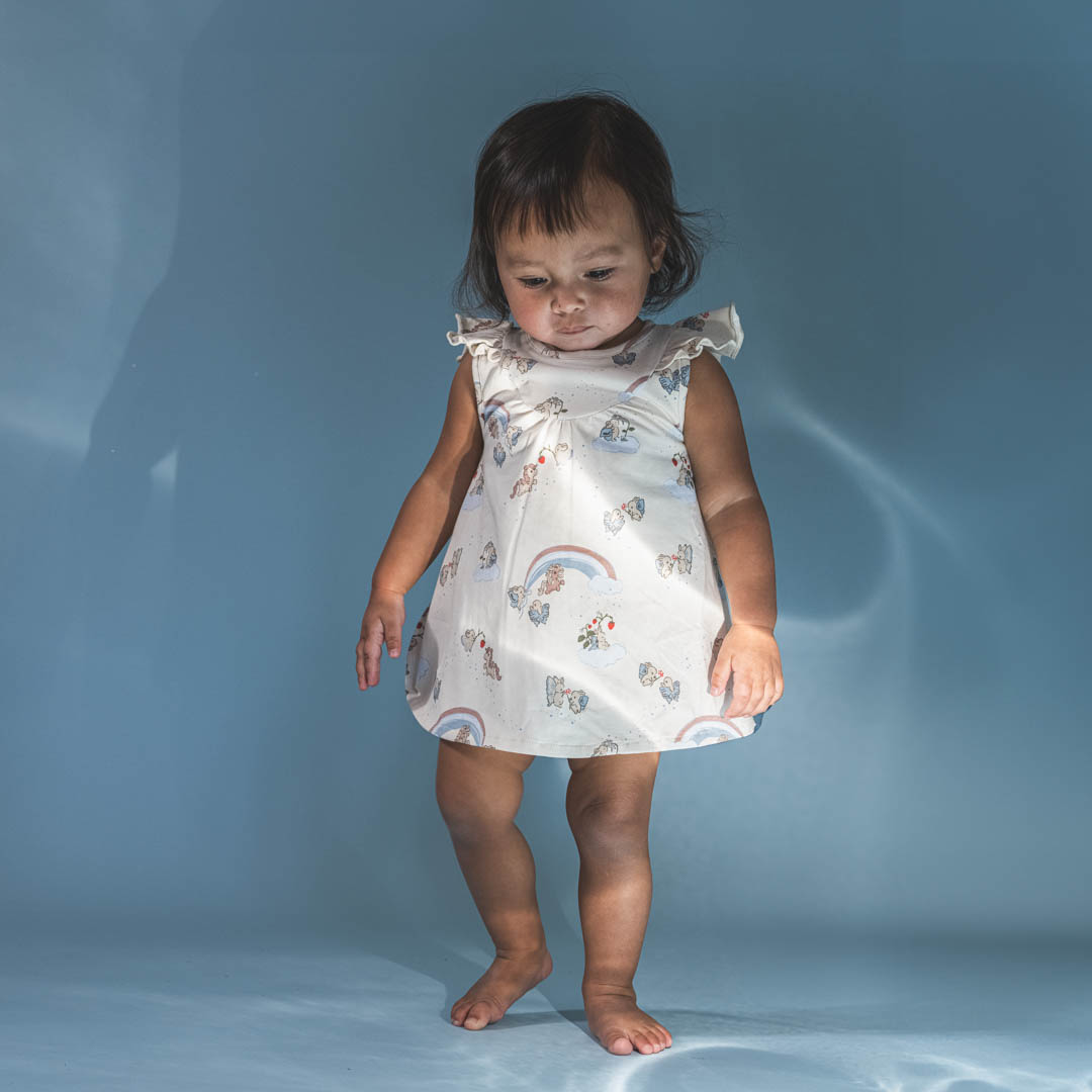 That's Mine Paula kjolebody - Fairy sky - 95% Organic cotton / 5% Elastane Buy Tøj||Kjoler||Udsalg||Kjoler & nederdele||Alle||Udsalg - tøj||Forår og sommer 2025||alt minus sløjfe||New in for the little ones||Fairy sky||Den første sommer||Udsalg - Forår & sommer '25||Summer Bundle||August bundle||mette-sale here.