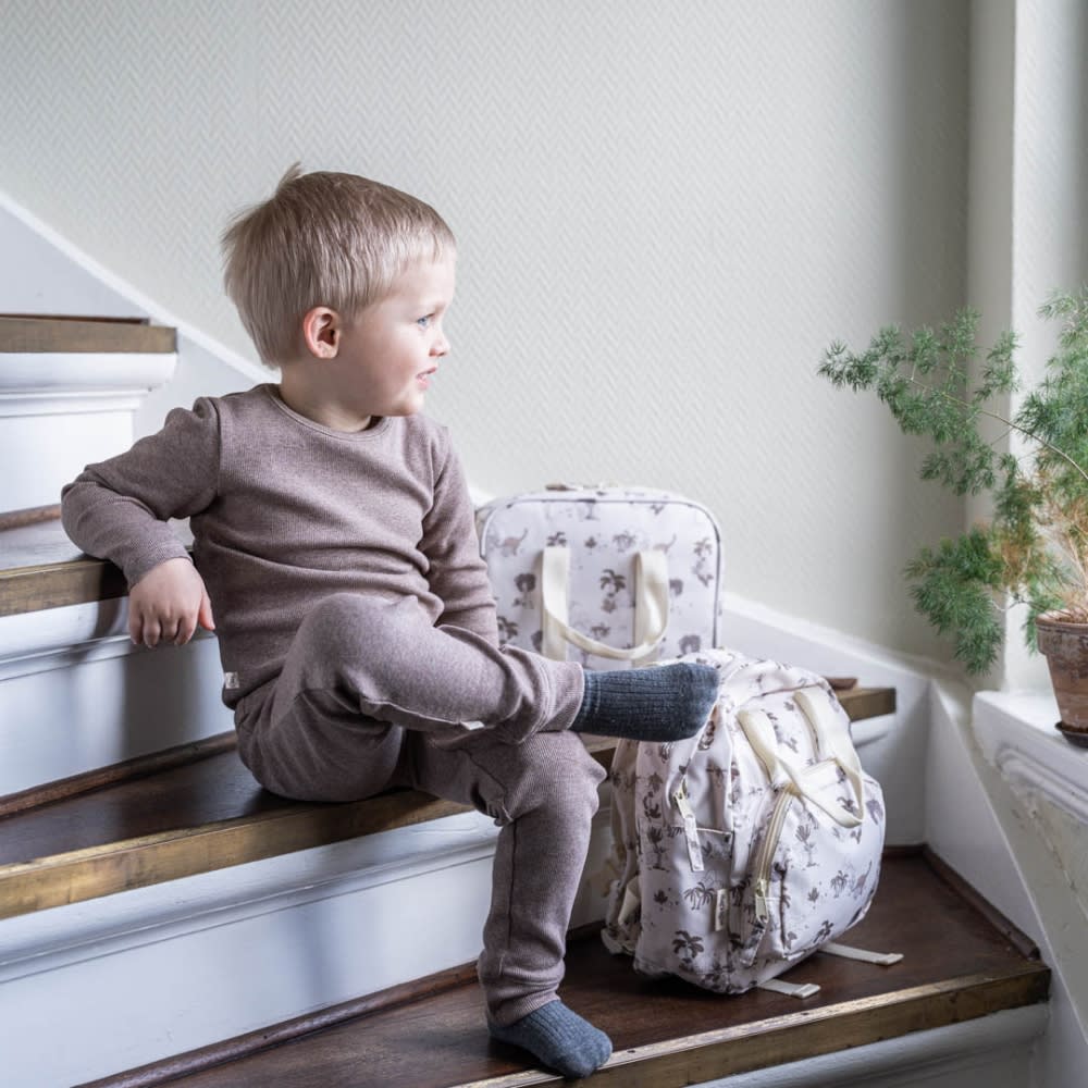 That's Mine Christer nattøj - Brown melange - 95% Organic cotton / 5% Elastane Buy Tøj||Nattøj||Alle||Favoritter||personale||Forår og sommer 2025||alt minus sløjfe||NOOS||ss25 noos||New in for the boys||Brown melange||mette-sale here.