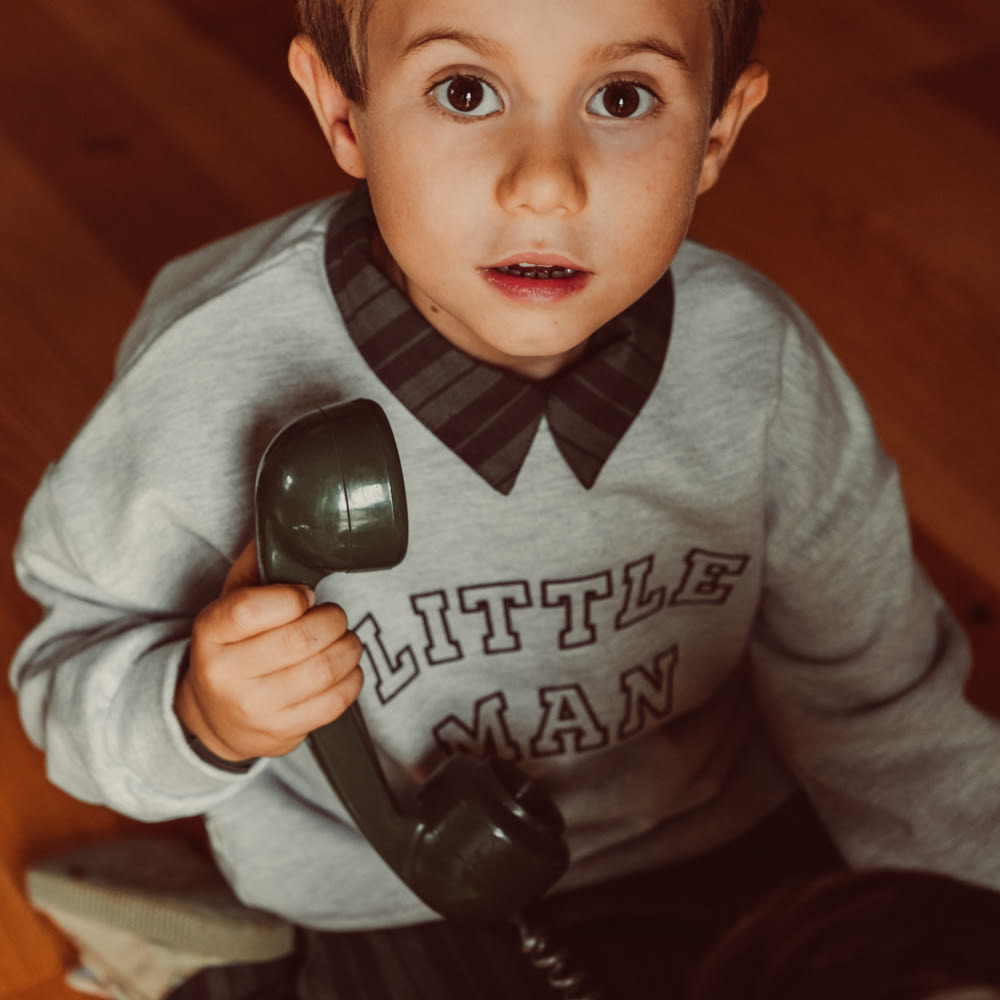 That's Mine Alpha sweatshirt - Little man - 100% Organic cotton Buy Tøj||Overdele||Sweatshirts||Alle||Favoritter||personale||Efterür & vinter 2025||alt minus sløjfe||NOOS||SweatsÌt||AW25 NOOS||mette-sale here.