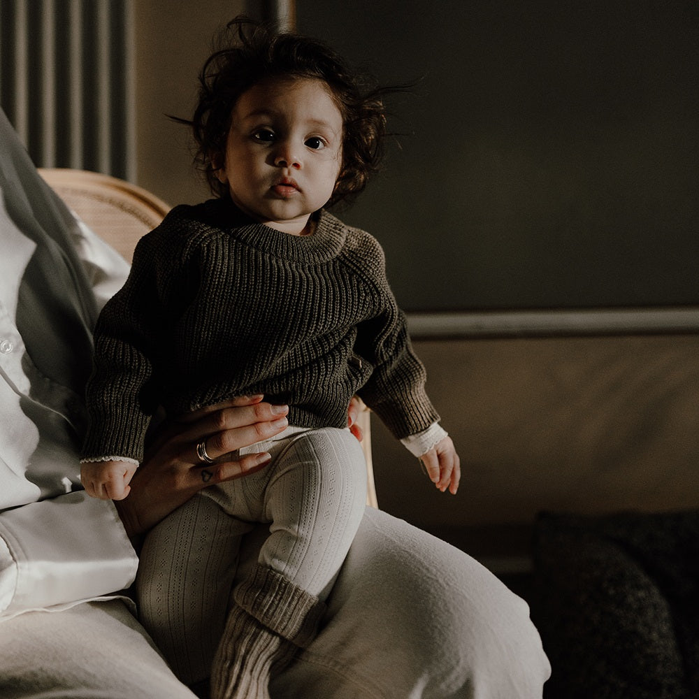 That's Mine Flo Sweater - Earth brown melange - 100% Organic cotton Buy Tøj||Overdele||Strik||Summer Sale||Alle||Favoritter||Influencer choice||Udsalg - tøj||alt minus sløjfe||NOOS||Brown melange||mette-sale here.