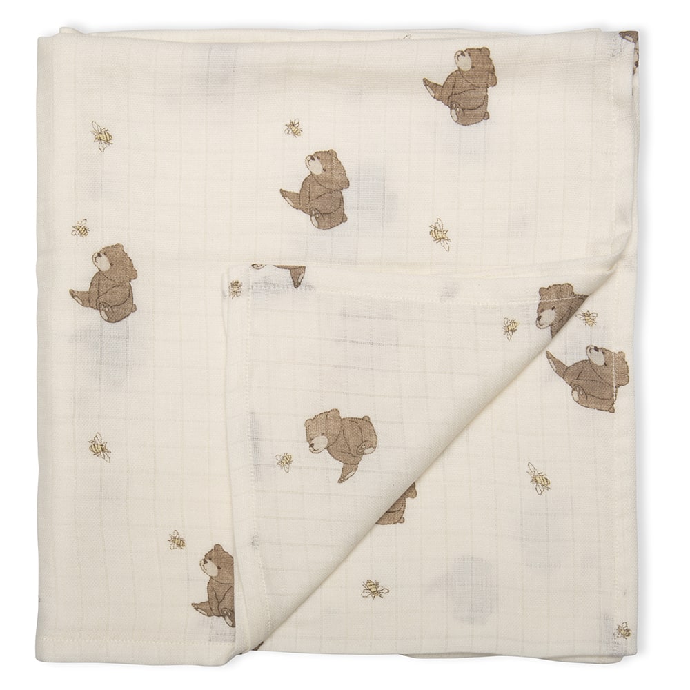 That's Mine Jana svøb - Bees and bears - 100% Organic cotton Buy Amning & pusletid||Pusle||Babysvøb||Alle||Favoritter||personale||Bees and bears||alt minus sløjfe||NOOS||mette-sale here.