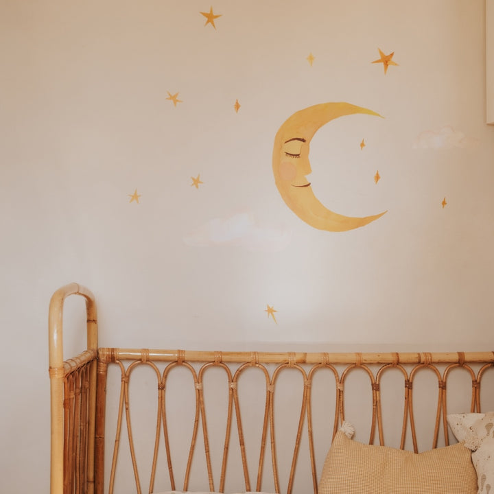 That's Mine Wallsticker Moon - Multi - 100% Textile foil Buy Bolig & udstyr||Børneværelset||Wallstickers||Alle||personale||Influencer choice||Gaver mellem 200 - 499 kr.||alt minus sløjfe||NOOS||Wallstickers - himlen||mette-sale here.