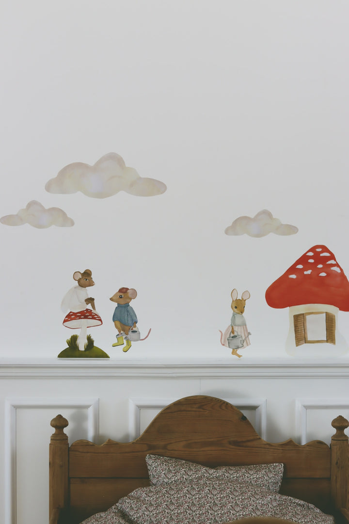 That's Mine Wallsticker Little mush room red - Multi - 100% Textile foil Buy Bolig & udstyr||Børneværelset||Wallstickers||Udsalg||Alle||Udsalg - bolig||alt minus sløjfe||Wallsticker - 3 for 2||Wallstickers - skoven||Påskebundle||Summer Bundle||August bundle||mette-sale here.