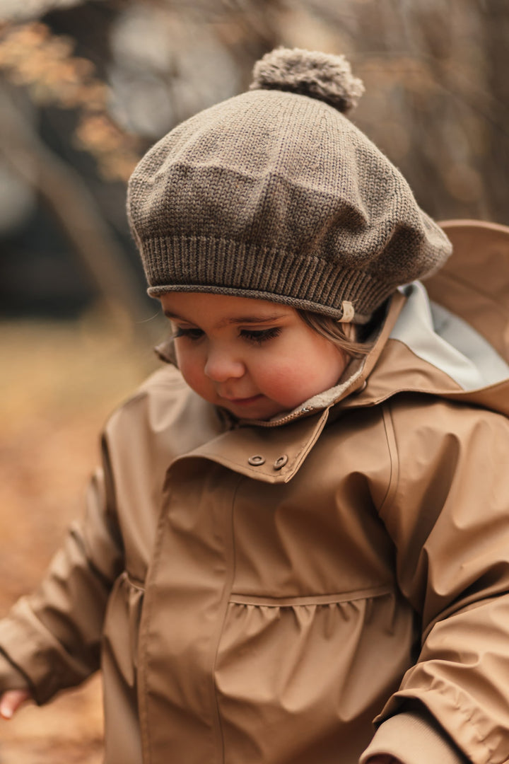That's Mine Cher strikket baret - Earth brown melange - 100% Organic cotton Buy Tøj||Overdele||Strik||Udsalg||Alle||Udsalg - tøj||Liveshopping bundle||alt minus sløjfe||5 for 399||Brown melange||mette-sale||Huer & halsedisser here.