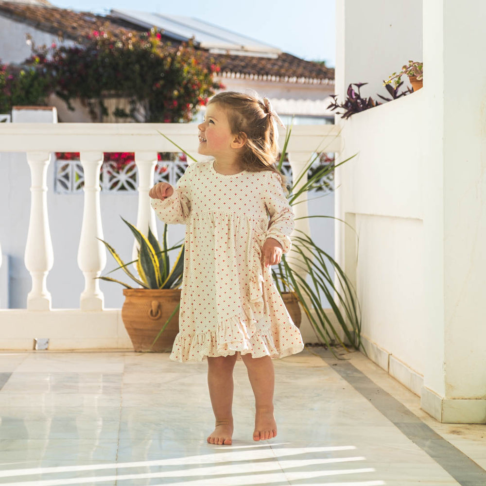 That's Mine Emilia kjole - Lots of love red - 48% Organic cotton / 47% Modal / 5% Elastane Buy Tøj||Kjoler||Udsalg||Kjoler & nederdele||Alle||Udsalg - tøj||Forür og sommer 2025||alt minus sløjfe||Spring25||Lots of love red||New in for the girls||Den første sommer||Udsalg - Forür & sommer '25||Summer Bundle||mette-sale here.