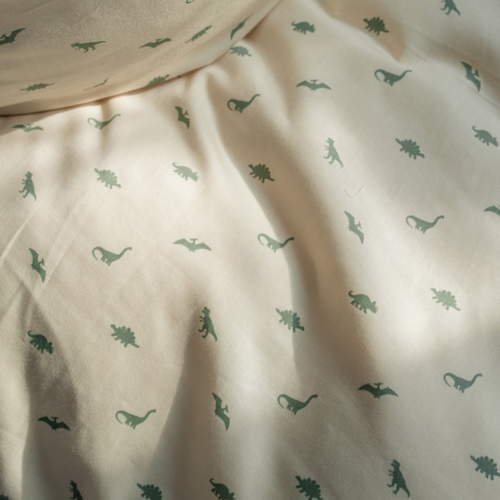 Levi bedding - Dinosaur print army