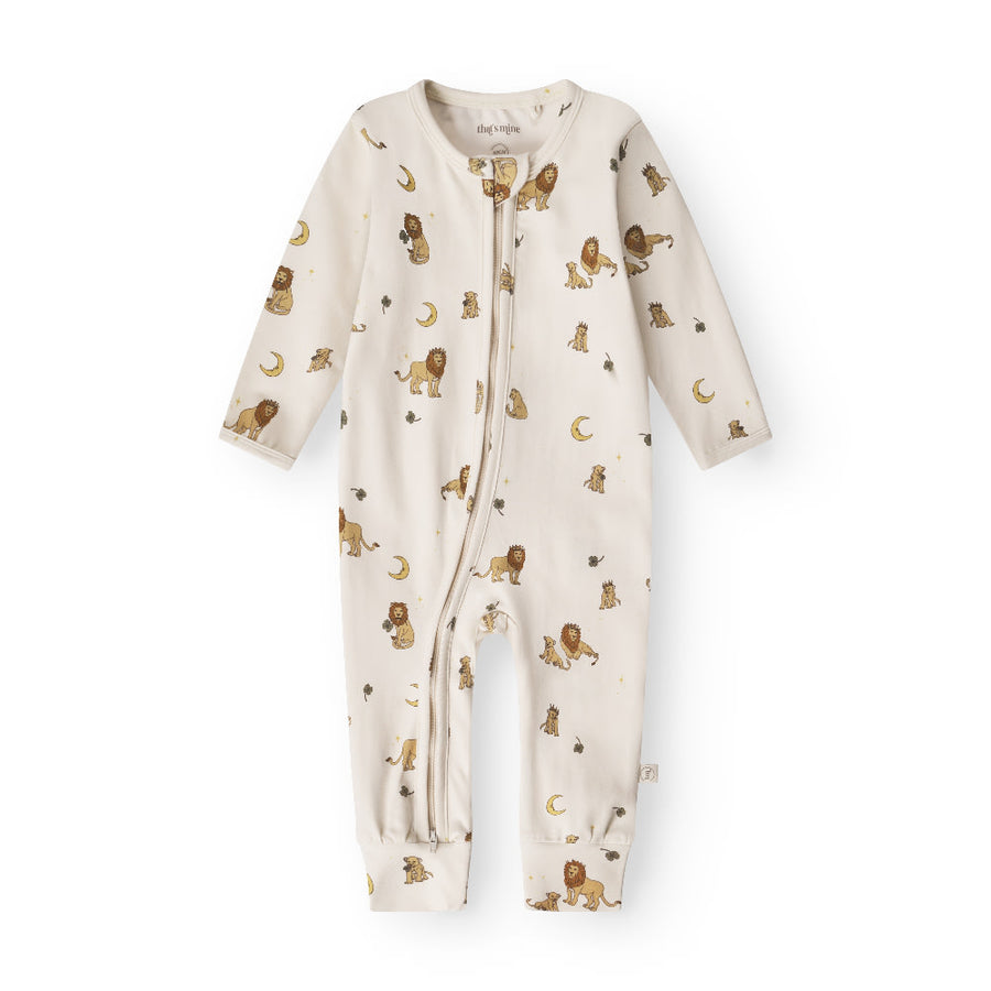 That's Mine Elliotte onesie - Lion - 48% Organic cotton / 47% Modal / 5% Elastane Buy Overdele||Onesies||personale||Basics here.