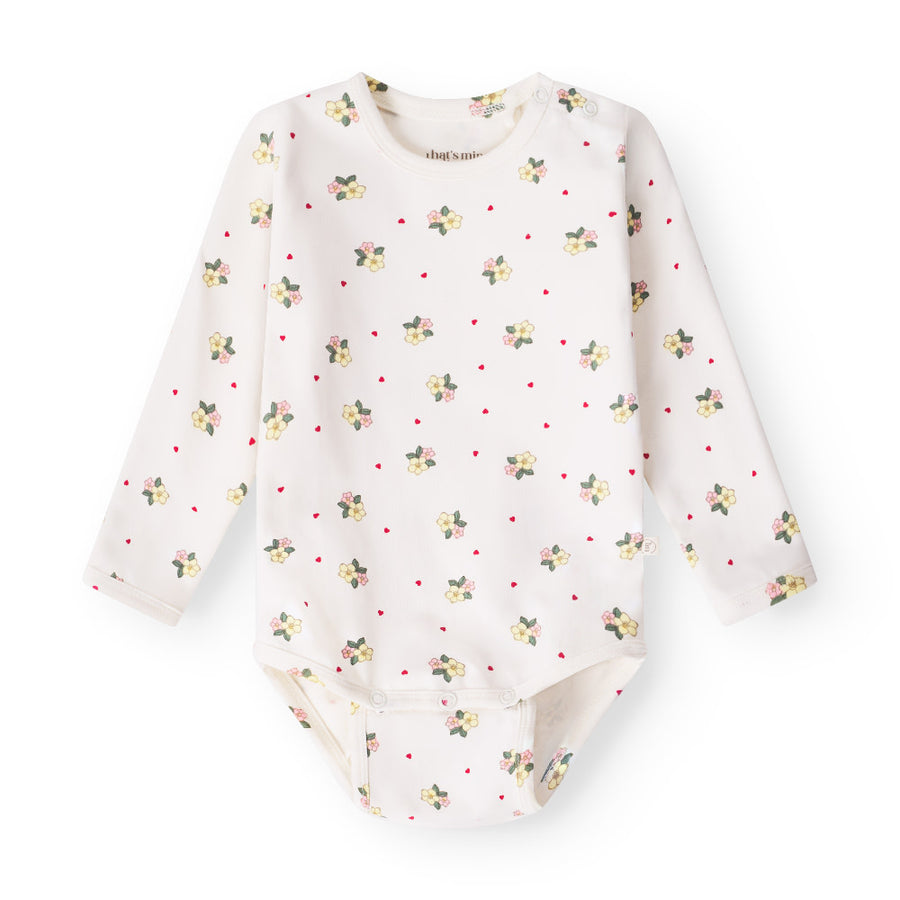 That's Mine Ellis bodystocking - Sweetheart Petals - 48% Organic cotton / 47% Modal / 5% Elastane Buy Bodystockings||Undertøj||personale||Basics here.