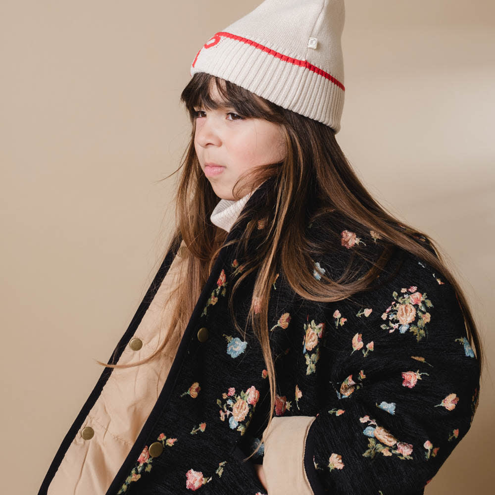That's Mine Leonora beanie - Almond peach - 100% Organic cotton Buy Accessories||Nyheder||personale||Efterår & vinter 2025||drop 1 aw25 here.