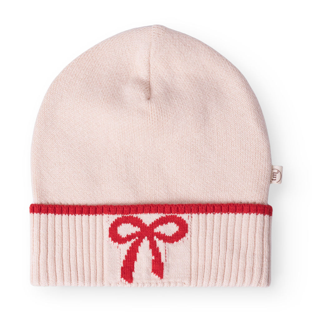 That's Mine Leonora beanie - Almond peach - 100% Organic cotton Buy Accessories||personale||AW25 here.
