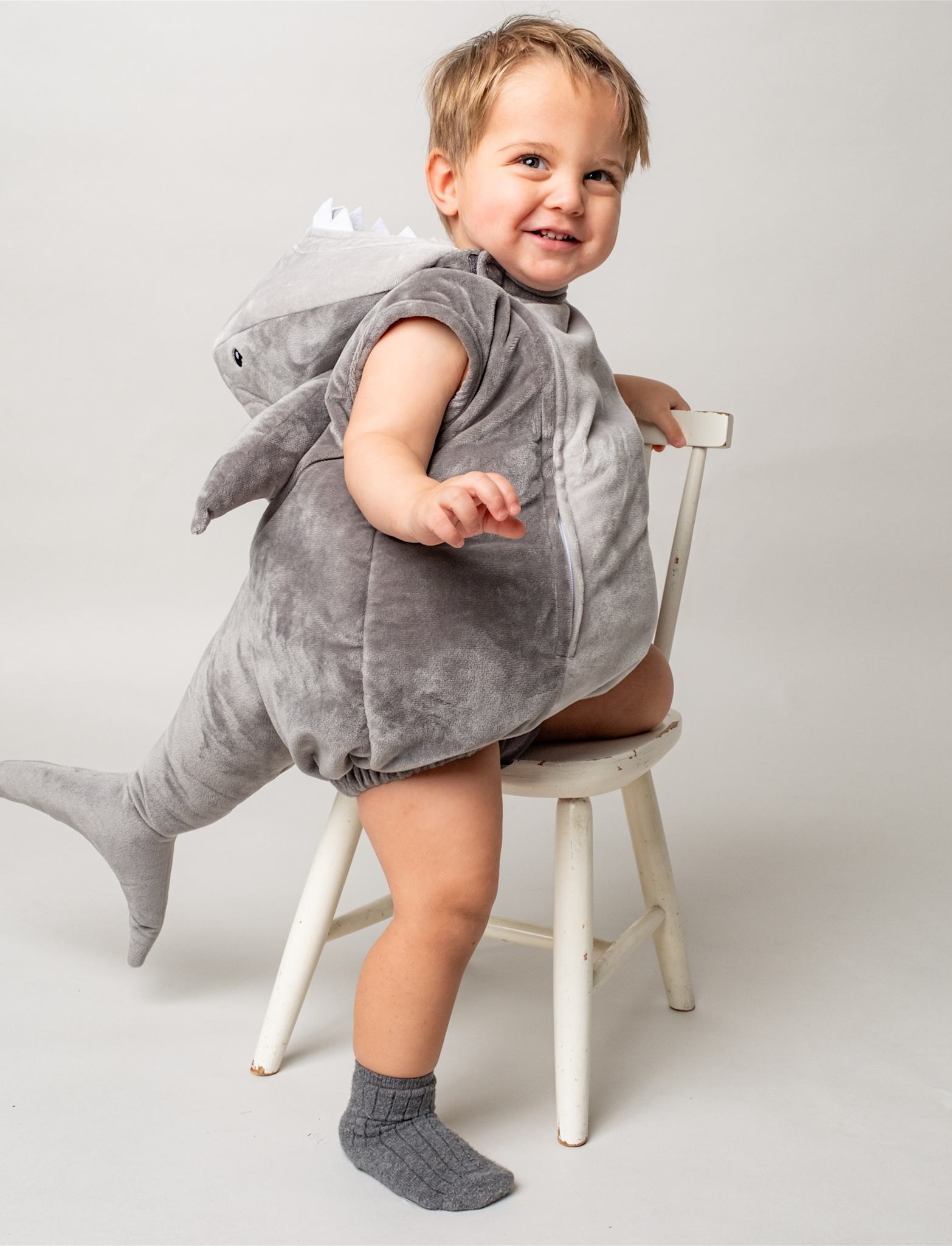 That's Mine Hank haj kostume - Silver Grey - Shell : 100% polyester / Lining: 100% cotton / Padding: 100% polyester Buy Legetid||Kostumer||Alle||Favoritter||personale||alt minus sløjfe||NOOS||mette-sale||Forår & sommer 2026||Orderly Emails - Recommended Products||All here.