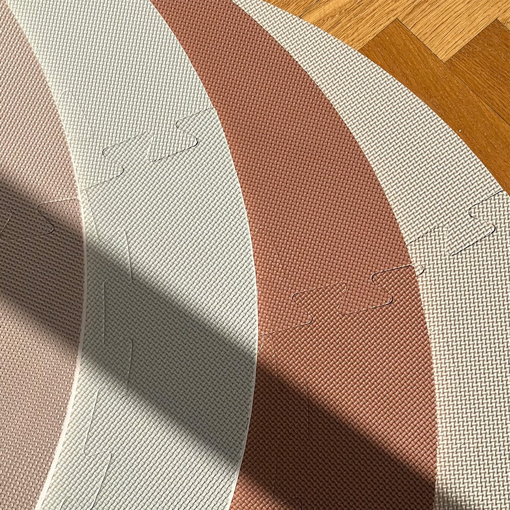 Foam play mat circle - Light grey