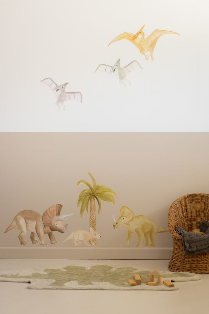 Wallsticker Pteranodone family - Multi