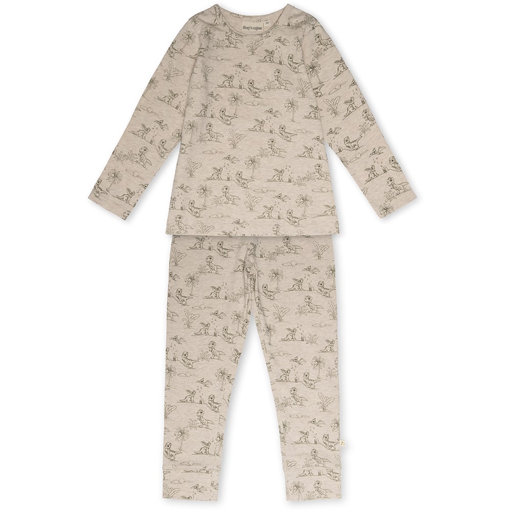 That's Mine Melvin homewear set - Dino esta - 95% Organic cotton, 5% Elastan Buy Tøj||Nattøj||Alle||Favoritter||personale||Dino esta||Influencer choice here.